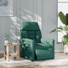 vidaXL Fauteuil de massage inclinable &eacute;lectrique Vert fonc&eacute; Tissu