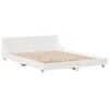 vidaXL Cadre de lit sans matelas blanc 150x200 cm bois de pin massif