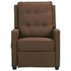 vidaXL Fauteuil de massage Marron Tissu