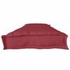 vidaXL Coussin de palette Rouge bordeaux 180 x 40 x 8 cm Tissu Oxford