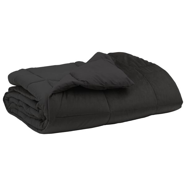 vidaXL Duvet complet toute l'ann&eacute;e Anthracite 200 x 200 cm Microfibre