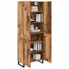 vidaXL Haut Armoire 2 pcs Bois Ancien 69,5 x 34 x 180 cm
