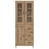 vidaXL Haut Armoire 2 pcs Ch&ecirc;ne artisanal Bois d'ing&eacute;nierie