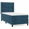 vidaXL Sommier &agrave; lattes de lit avec matelas Bleu fonc&eacute; 90x190 cm