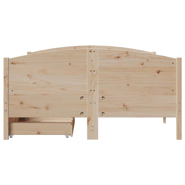 vidaXL Cadre de lit sans matelas 150x200 cm bois de pin massif