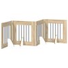vidaXL Porte de chien pliable avec supports 4 pcs Ch&ecirc;ne Sonoma 241 cm