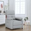 vidaXL Fauteuil inclinable Gris clair Tissu