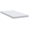 vidaXL Surmatelas Blanc 90 x 190 cm Tissu Jacquard