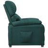 vidaXL Fauteuil inclinable Vert foncé Tissu