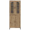 vidaXL Haut Armoire Ch&ecirc;ne artisanal 69,5 x 34 x 180 cm