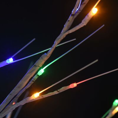 vidaXL Sapin de Noël 180 LED colorées Saule 1,8 m Int/Ext
