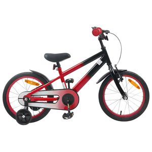 vidaXL V&eacute;lo pour Enfants 16 Pouces pour 4-6 ans Rouge Noir