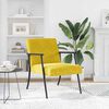 vidaXL fauteuil Jaune 59 x 75 x 78 cm Velours