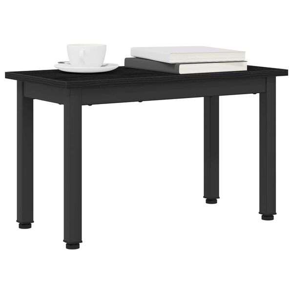 vidaXL Table basse Ch&ecirc;ne noir 60 x 30 x 36 cm Bois d'ing&eacute;nierie