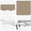 vidaXL Auvent R&eacute;tractable Beige 300 x 200 cm tissu