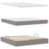 vidaXL Lit avec rangement et matelas Taupe 180 x 200 cm Polyester