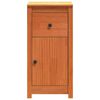 vidaXL Buffet avec tiroir Brun cire 39 x 34,5 x 80 cm Pin massif