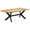 vidaXL Table de salle à manger 200x100x75 cm Bois de manguier solide