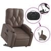 vidaXL Fauteuil inclinable &eacute;lectrique marron similicuir