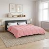 vidaXL Duvet d'&eacute;t&eacute; simple Matelass&eacute; Rose 200 x 200 cm Microfibre
