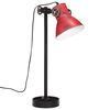 vidaXL Lampe de bureau 25 W rouge d&eacute;lav&eacute; 15x15x55 cm E27