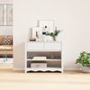 vidaXL Table console avec tiroir Drammen Blanc 89.5 x 37 x 73 cm