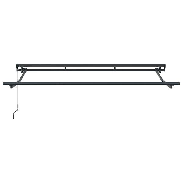 vidaXL Auvent r&eacute;tractable manuel Orange, Gris et Bleu 3,5 x 2 m