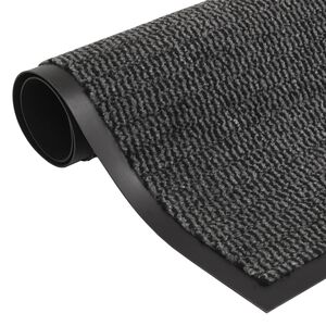 vidaXL Paillasson touffet&eacute; 60x150 cm Anthracite