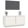 vidaXL Meuble TV Blanc 80x35x40,5 cm Bois de pin massif