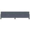 vidaXL Cadre de lit avec matelas Gris fonc&eacute; 90 x 190 cm tissu