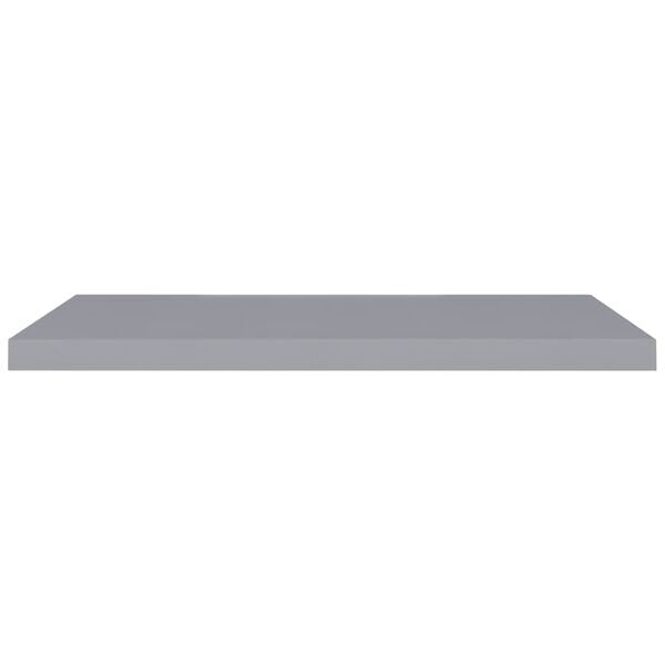 vidaXL &Eacute;tag&egrave;res murales flottantes 2 pcs gris 90x23,5x3,8 cm MDF