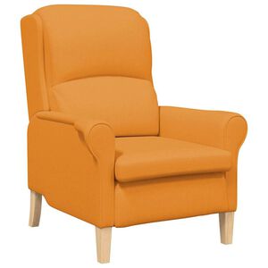 vidaXL fauteuil Jaune fonc&eacute; tissu
