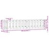 vidaXL Lit sur&eacute;lev&eacute; de jardin design de cl&ocirc;ture bois douglas massif