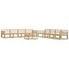 vidaXL Ensemble de canap&eacute;s d'ext&eacute;rieur 9 pc Blanc Bois d'Acacia Massif