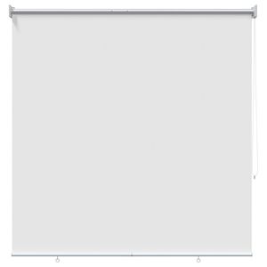 vidaXL Store roulant ext&eacute;rieur protection UV Blanc Polyester