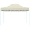 vidaXL Tente de réception pliable professionnelle 3x4 m Acier Crème