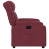 vidaXL Fauteuil inclinable électrique Rouge bordeaux Tissu