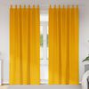 vidaXL Rideaux occultants 2 pcs Jaune moutarde 140 x 245 cm Velours