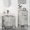 vidaXL Ensemble de mobilier de salle de bain 2 pcs Gris b&eacute;ton