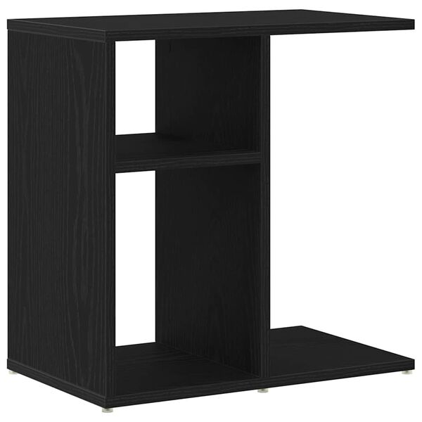 vidaXL Table d'appoint Ch&ecirc;ne noir 50 x 30 x 50 cm Bois d'ing&eacute;nierie