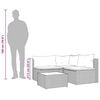 vidaXL Salon de jardin 4 pcs avec coussins Marron Résine tressée