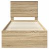 vidaXL Cadre de lit Sonoma 100 x 200 cm Bois de pin massif