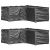 vidaXL Housses de salon de jardin en forme de L 2 pcs 12 &oelig;illets