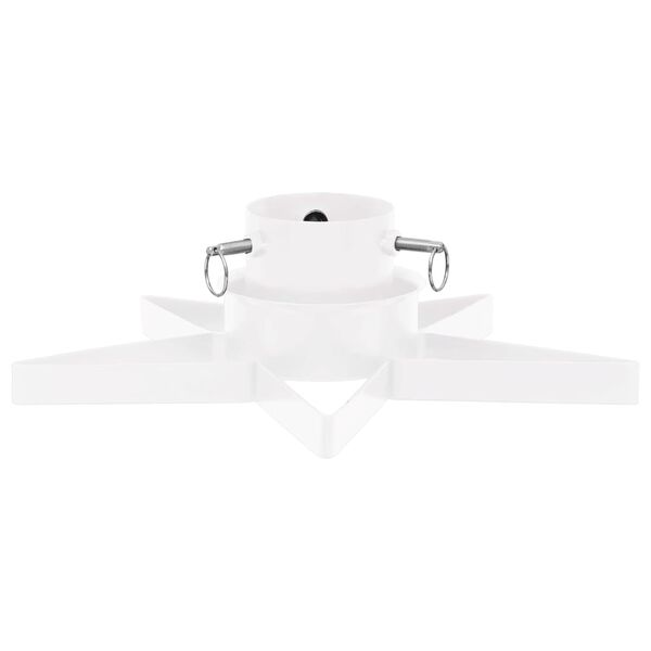 vidaXL Support de sapin de Noël Blanc 47x47x13,5 cm