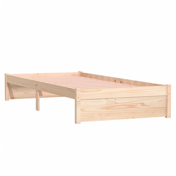 vidaXL Cadre de lit sans matelas bois massif 90x190 cm