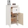 vidaXL Buffets 2 pcs blanc 40x35x80 cm bois massif de pin
