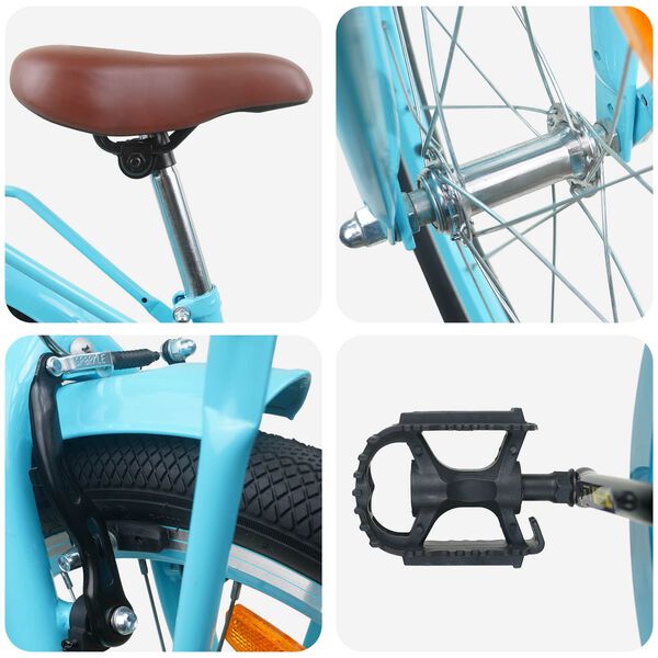 vidaXL V&eacute;lo pour Enfants 18 Pouces pour les 5-7 ans Bleu clair