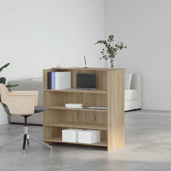 vidaXL Bureau de r&eacute;ception Ch&ecirc;ne Sonoma 100x50x103,5 cm Bois d'ing&eacute;nierie