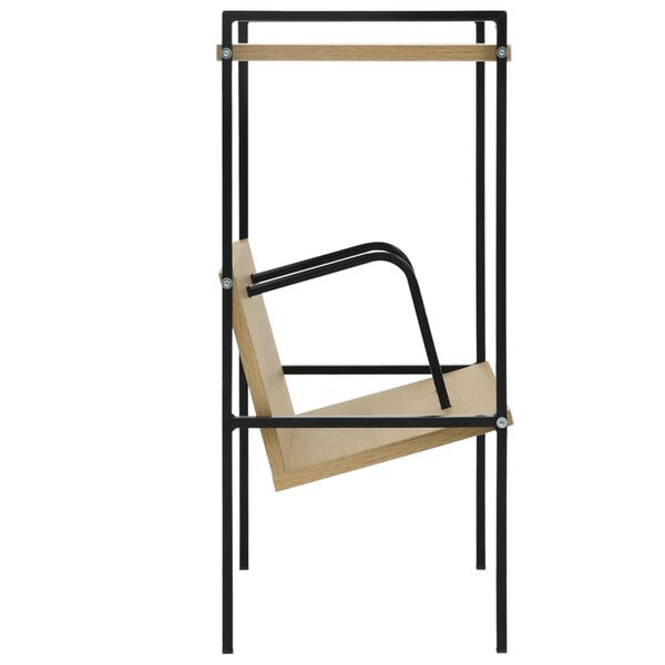 vidaXL Bibliothèque 2 niveaux noir chêne 52x28x59 cm bois d'ingénierie