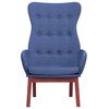 vidaXL Chaise de relaxation Bleu Tissu